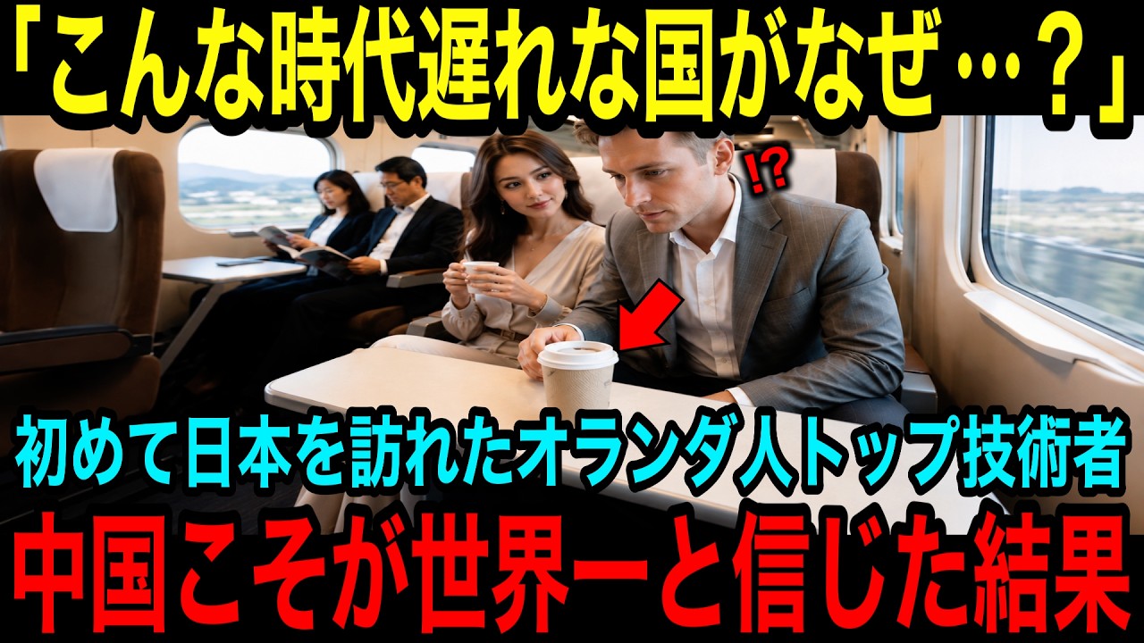 【海外の反応】「日本は遅れてるのに…」と言い、中国だけが世界一と信じるオランダ人技術者が初めて新幹線に乗った結果が…