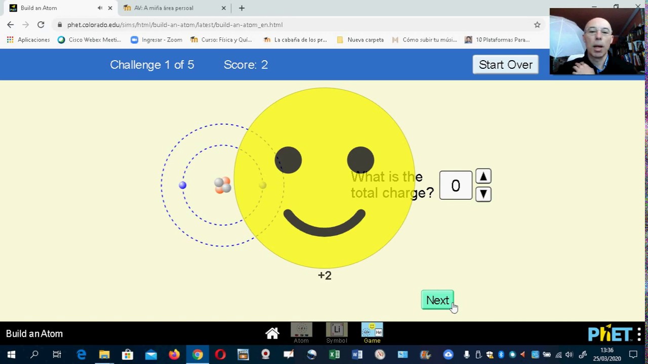 Manejar el laboratorio Build a Atom de PHET - YouTube