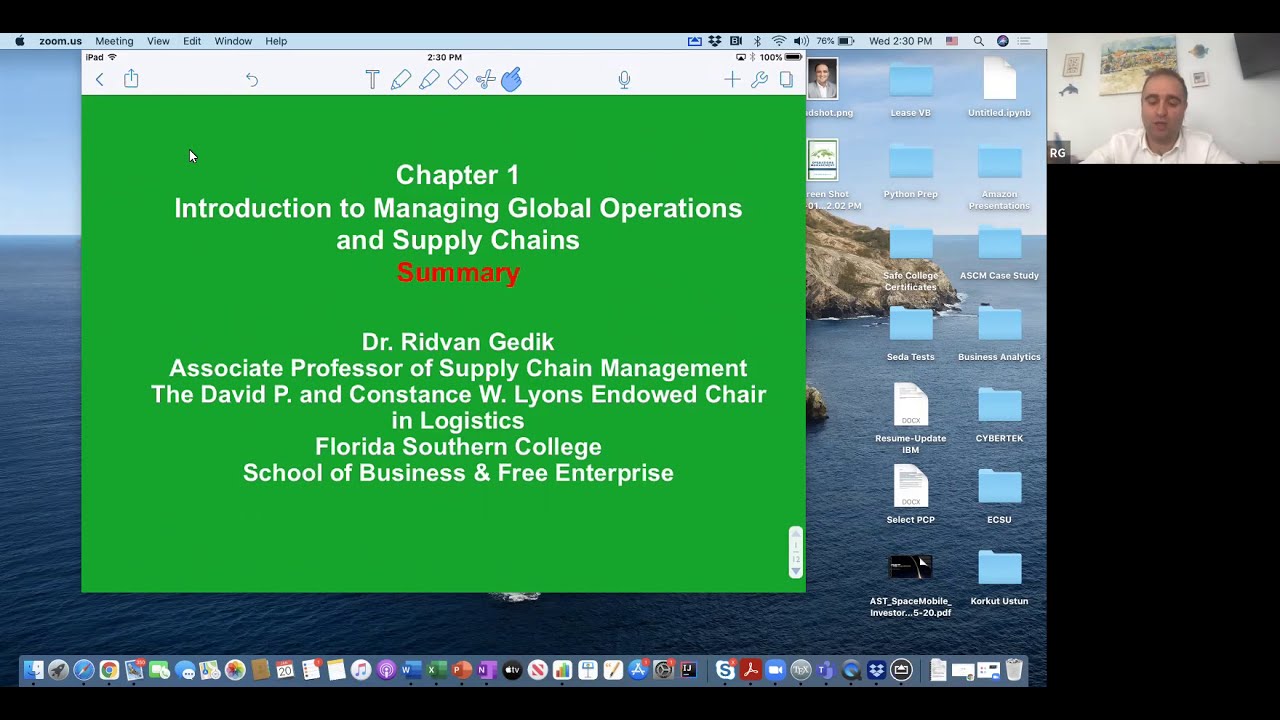 BUS 2998: Week 1 Chapter 1 Introduction to OSCM Summary