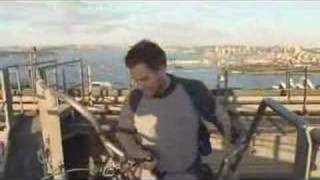 Michael Weatherly climbs the Sydney Harbour Bridge