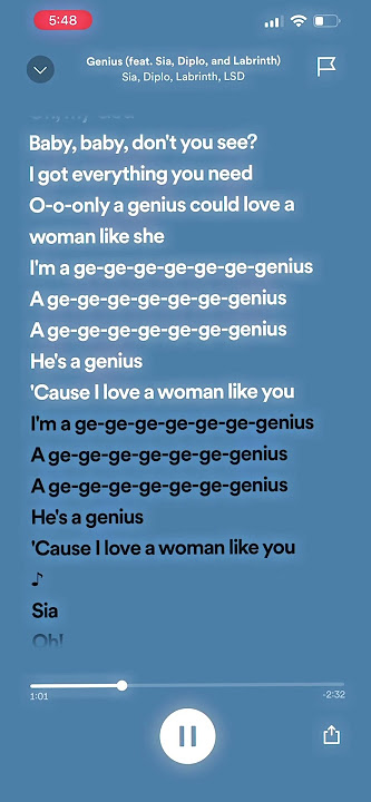 Genius (sped up)♡