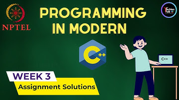NPTEL Programming In Modern C++ Week3 Quiz Assignment Solution | July 2023 | IIT Kharagpur
