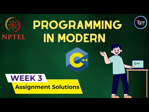 NPTEL Programming In Modern C++ Week3 Quiz Assignment Solution | July 2023 | IIT Kharagpur