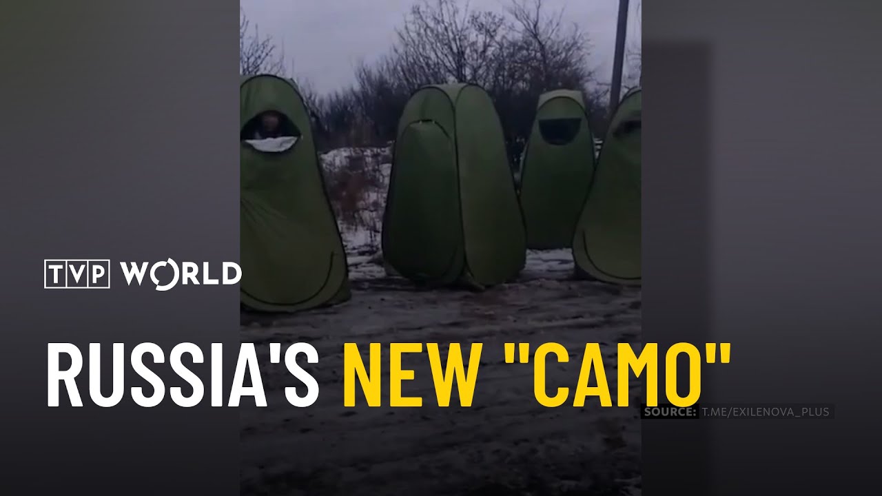 Russian forces train with absurd tent camouflage in harsh weather | Military Mind
