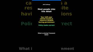 AWS Challenge: IAM Access Issue