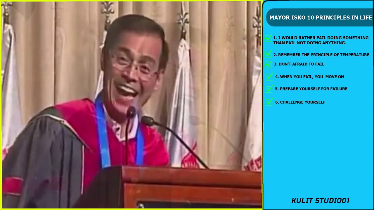 10 PRINCIPLES IN LIFE OF MAYOR ISKO MORENO | KULIT STUDIO01