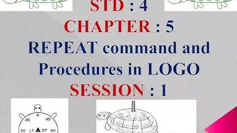Std 4 | Computer | Ch 5 | Session 1