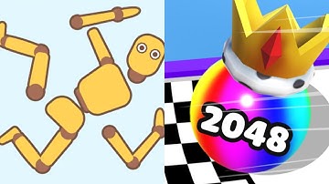 Ragdoll Break vs Ball Merge 2048 All Levels Gameplay Android, iOS P132