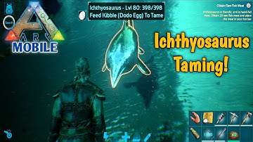 Ark Mobile Ichthyosaurus Taming (Pursuit: Tame Ichthyosaurus) | Tame Ichthyosaurus Ark Mobile