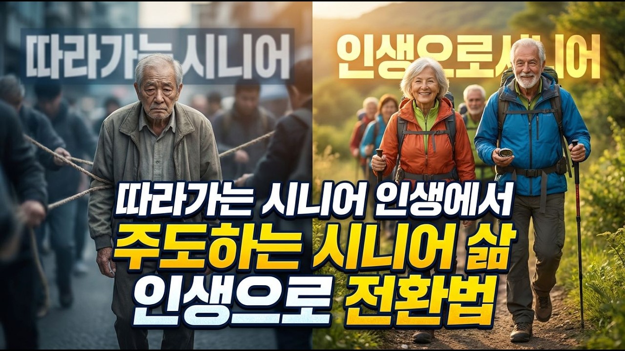 끌려다니는 시니어 인생에서 이끄는 시니어 인생 삶으로 전환법은