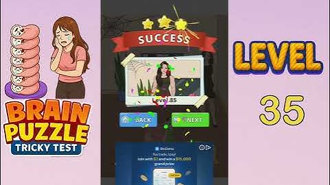 Brain Puzzle Tricky Test Level 35 Walkthrough