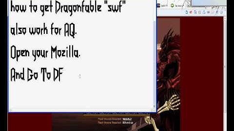 Tutorial how to get Dragon Fable swf
