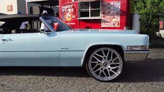 LISTEN TO THIS!! WhipAddict: 69' Cadillac Deville Convertible BEATIN LIKE CRAZY! Big Cap 26s!