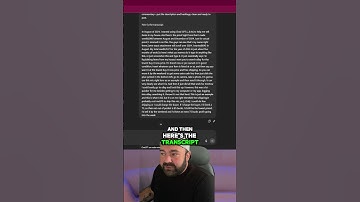 Write a long-form TikTok description based on the transcript I provide