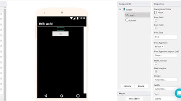 Android Hello World in Thunkable