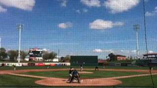 Buster Posey's first unofficial at-bat of 2010 screenshot 5