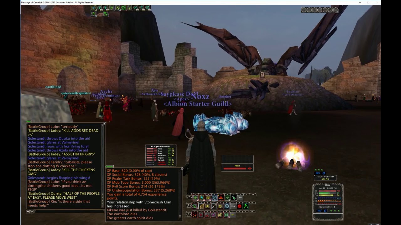 DAoC Freeshard Phoenix Dragon Raid 29.01.2019 YouTube