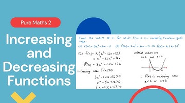 Increasing and Decreasing Functions (Edexcel IAL P2 7.1)