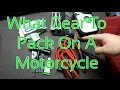 What Gear To Pack On A Motorcycle