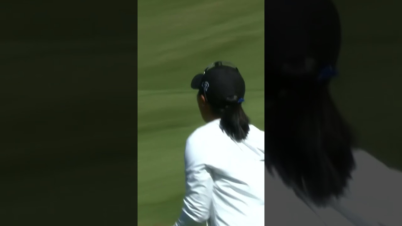 Danielle Kang mastered this moment in Arkansas with this killer chip-in 🪄 #LPGALookback