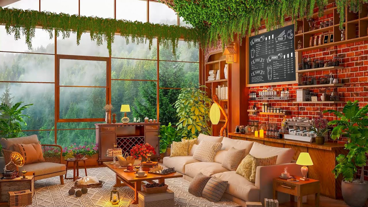 Morning Jazz Music in Cozy Coffee Shop Ambience ☕ Relaxing Jazz Instrumental Music for Work, Study