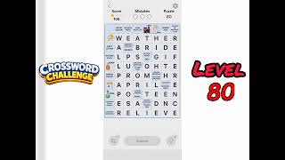 Crossword Challenge Level 80 Walkthrough