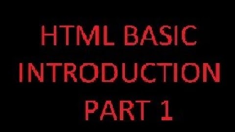 Html Tutorials in Urdu/Hindi part 1||HTML Basic Introduction