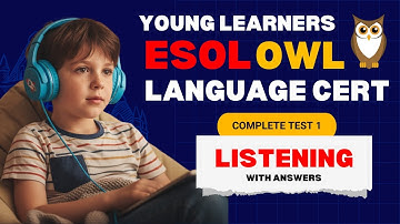 Languagecert ESOL Listening Practice Test for Young Learners Owl