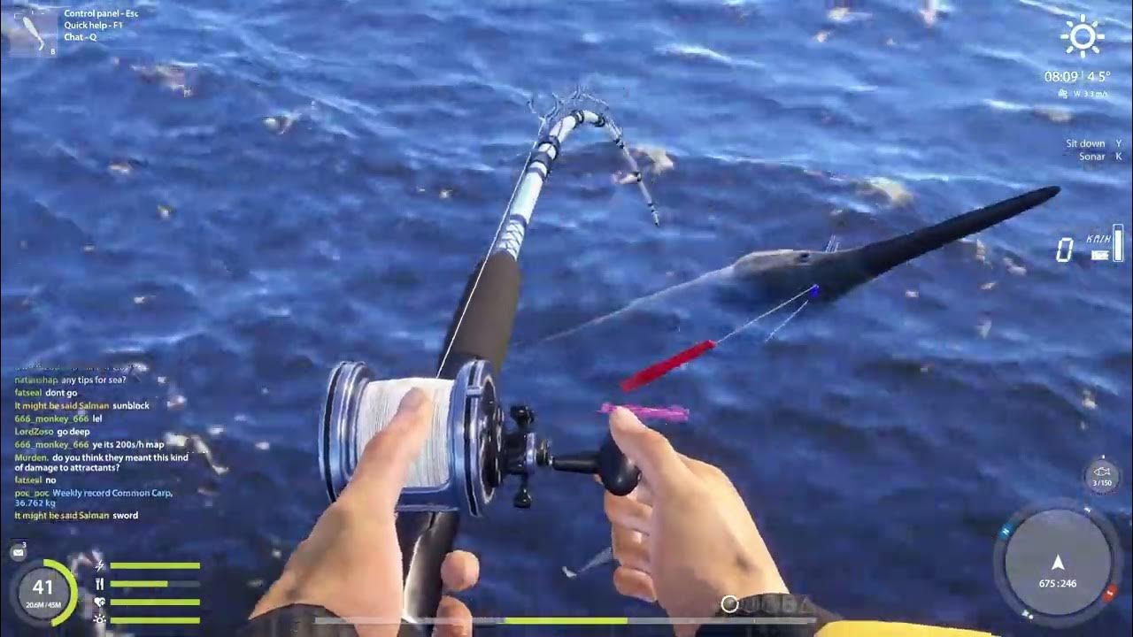 Russian fishing 4 Rf4Swordfish and Rare Trophy Haddock YouTube