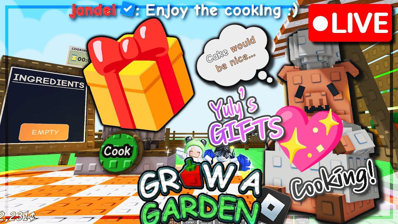 REPLAY 🔴 LIVE | Part 2 | 08/11/25 |🎉GROW A GARDEN🌶️ Cooking