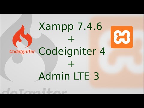 Tutorial Xampp 7.4 + Codeigniter 4 + Admin LTE 3