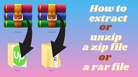 How to Unzip or Extract a ZIP or a RAR file ?