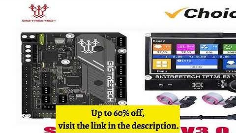 A must-have product! BIGTREETECH 3D Printer Motherboard SKR Mini E3 V3.0 + TFT35 E3 V3.0 Screen On