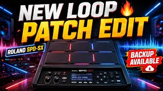 Roland SPD SX new loop | Patch edit | contact for backup #sidhupercussionist #roland #patchediting 