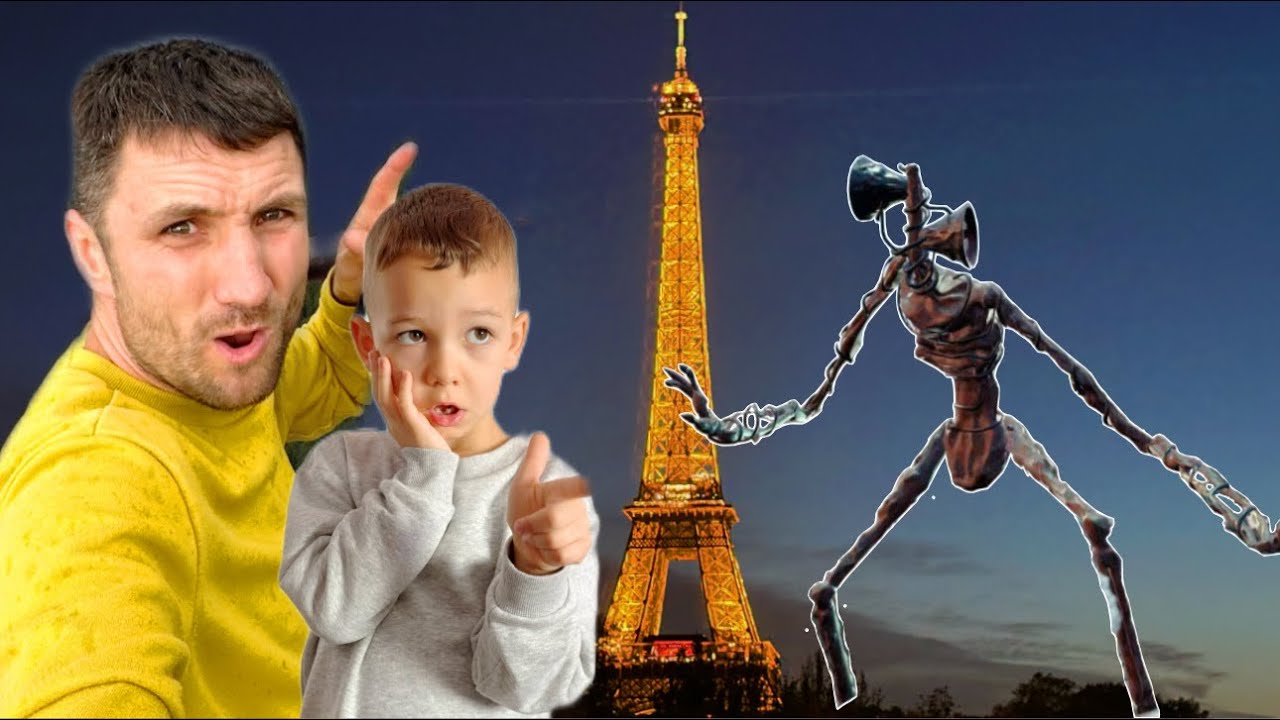 CODRIN RAMANE fara DINTE 🦷 NE-AM TREZIT in PARIS cu 🐕‍🦺 CARTOON DOG si SIREN HEAD 🗼