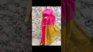 Plain Katan Silk Saree