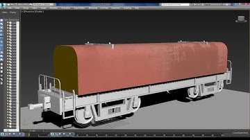 3dsmax Tutorials, Tutorial on Modeling & Texturing a 3D Rail Wagon in 3dsmax