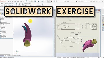 Solidwork  Exercise Tutorial #delcam #powermill #solidworks #solidworkscad 