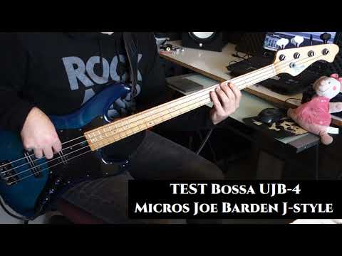 Test Jazz Bass Bossa UJB-4, Micros Joe Barden J style