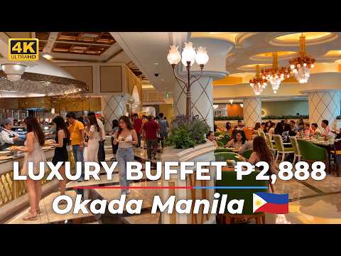 ₱2,888 LUXURY BUFFET at OKADA MANILA 🇵🇭 | Medley Buffet Full Tour | 4K