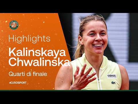 Video CHWALINSKA, dalle quali alla semifinale: eliminata Kalinskaya | HIGHLIGHTS | ROLAND GARROS 2026