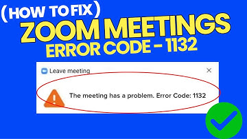 How to Fix Zoom Error Code 1132 || ZOOM Meeting Has Problem Error Code 1132