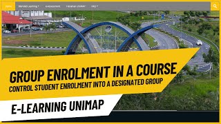Student Enrol in a Course into a Designated Group Using Group Enrollment Key