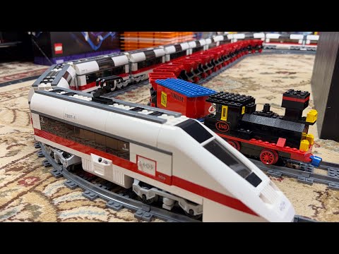 20th Anniversary of LEGO 7897 Passenger Train - With 10 Cars!