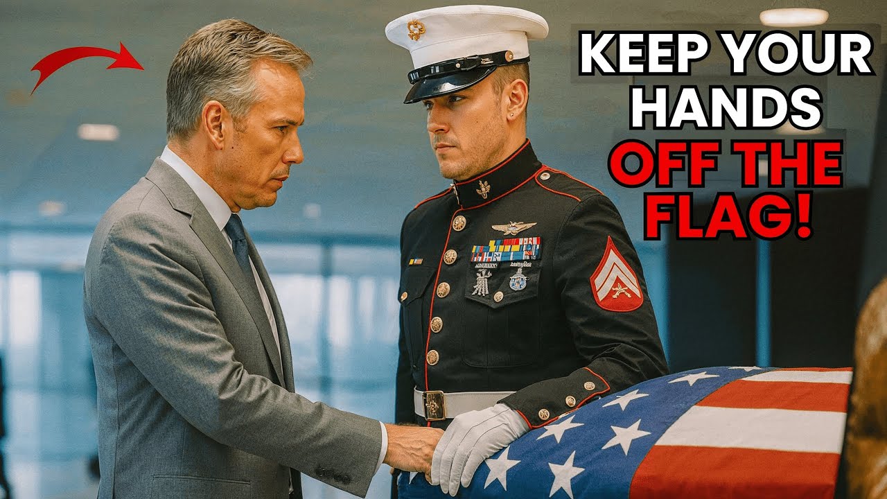 Airport Manager TRIES to Stop a Tomb Guard Escorting a Fallen Soldier – Chaos Erupts!