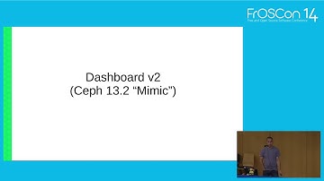 2019 - Managing and Monitoring Ceph with the Ceph Dashboard