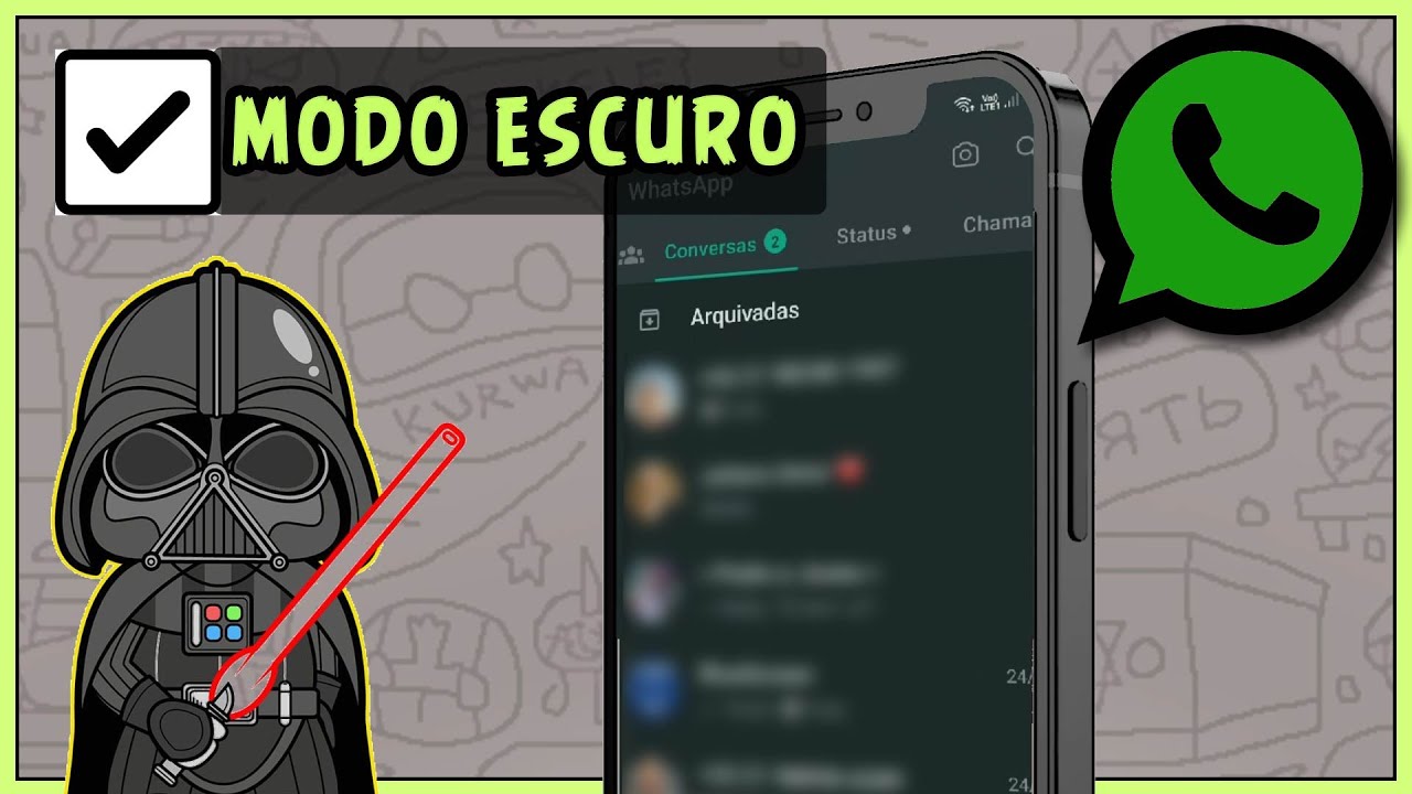 Como Ativar o Modo Escuro no WhatsApp - YouTube