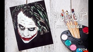 Drawing The Joker (Heath Ledger). Рисуем Джокер (Хит Леджер)