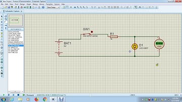Proteus For beginners Tutorial#1 - Circuit designing, Simulation, and Voltage measuring