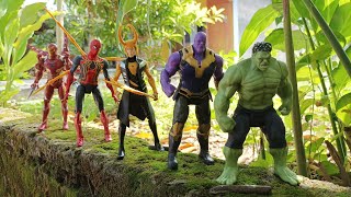Avengers Toys, Hulk Smash, Iron Spideman, Ironman Mark, Thanos, Loki, Venom, Thor, Deadpool